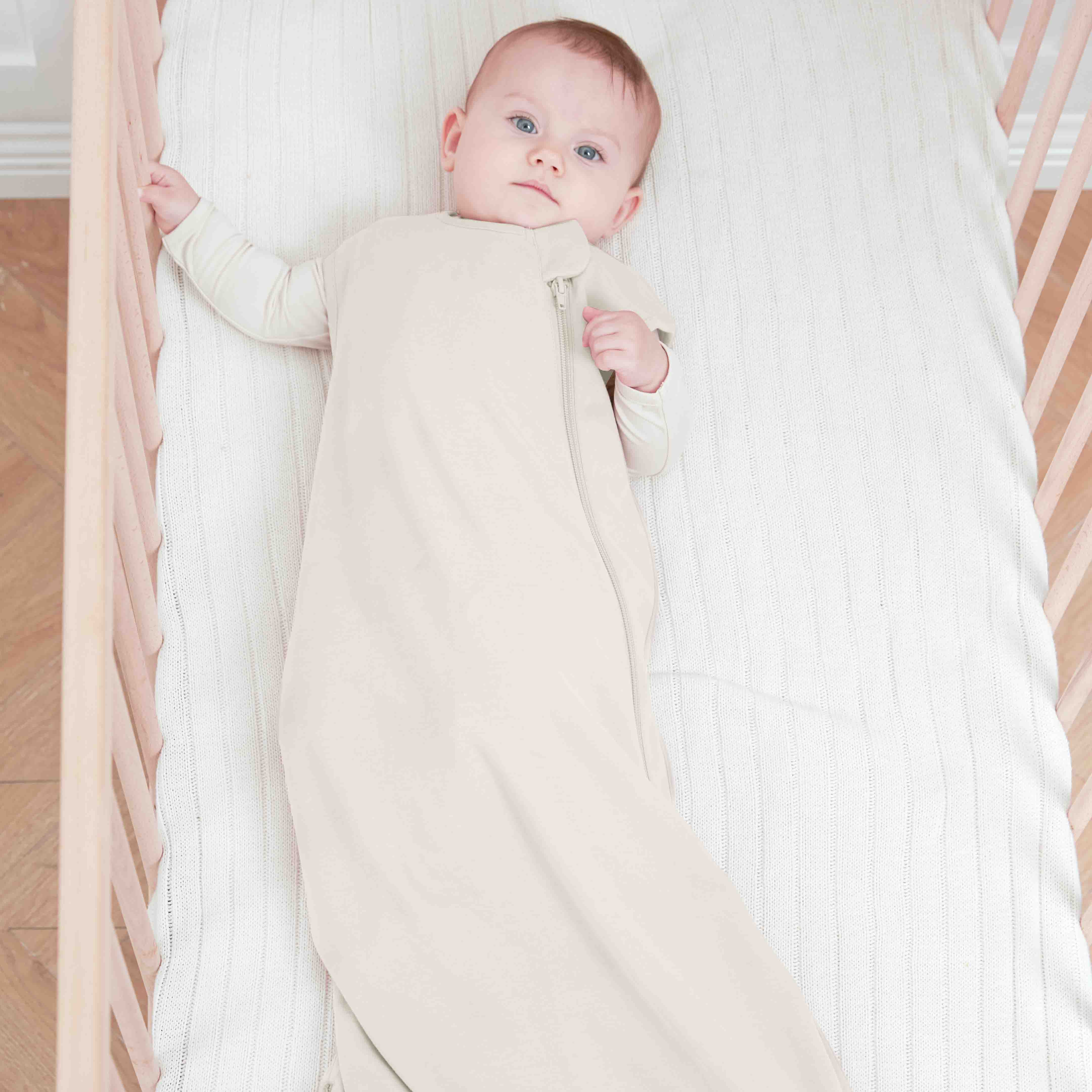 Organic Sleeveless Sleep Sack 0.5 TOG - Cream