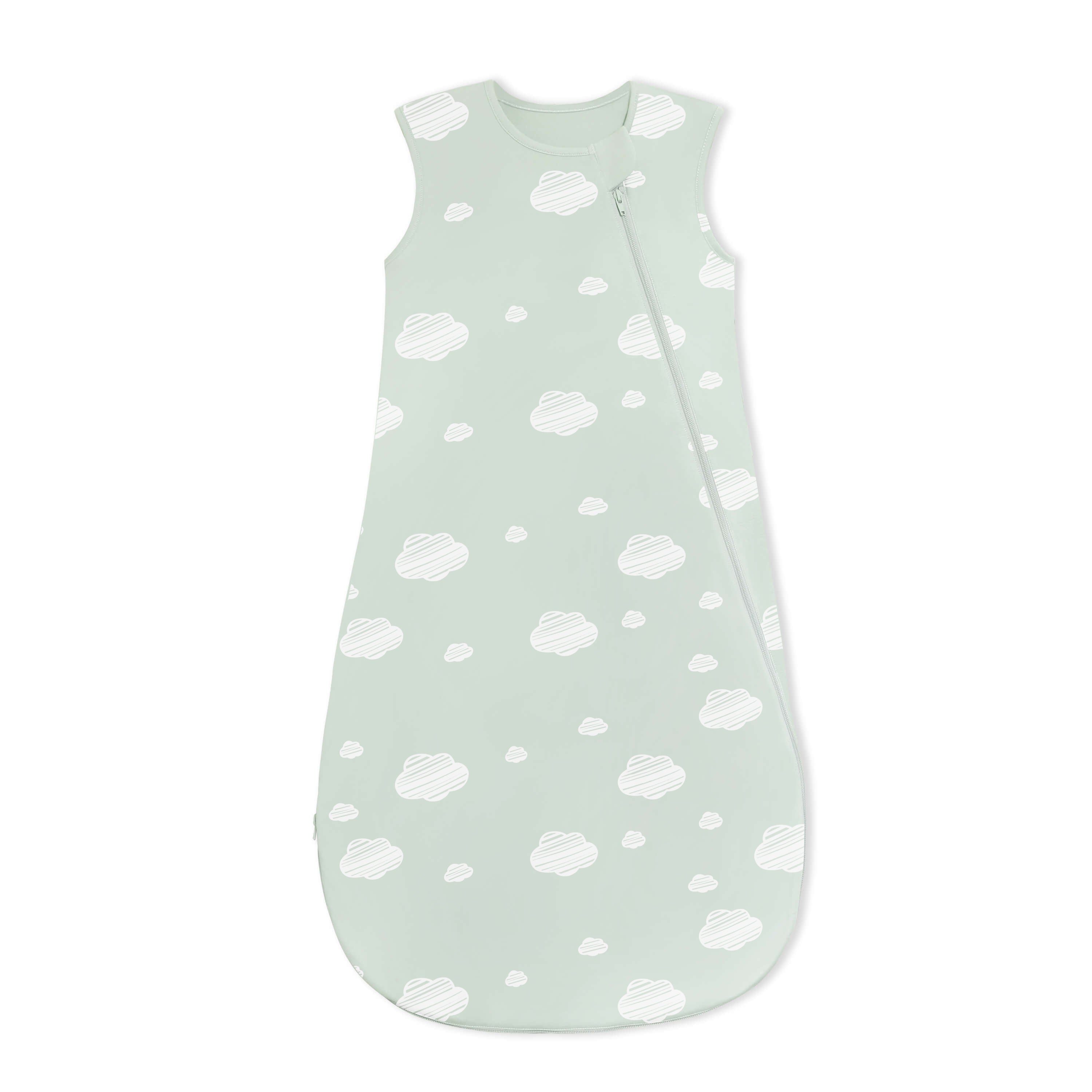 Organic Sleeveless Sleep Sack 0.5 TOG - Green Sky