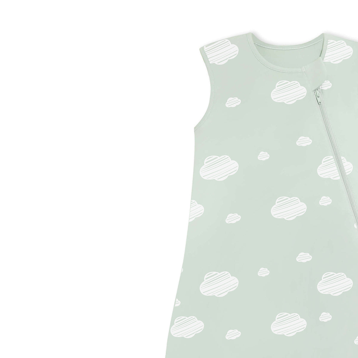 Organic Sleeveless Sleep Sack 0.5 TOG - Green Sky