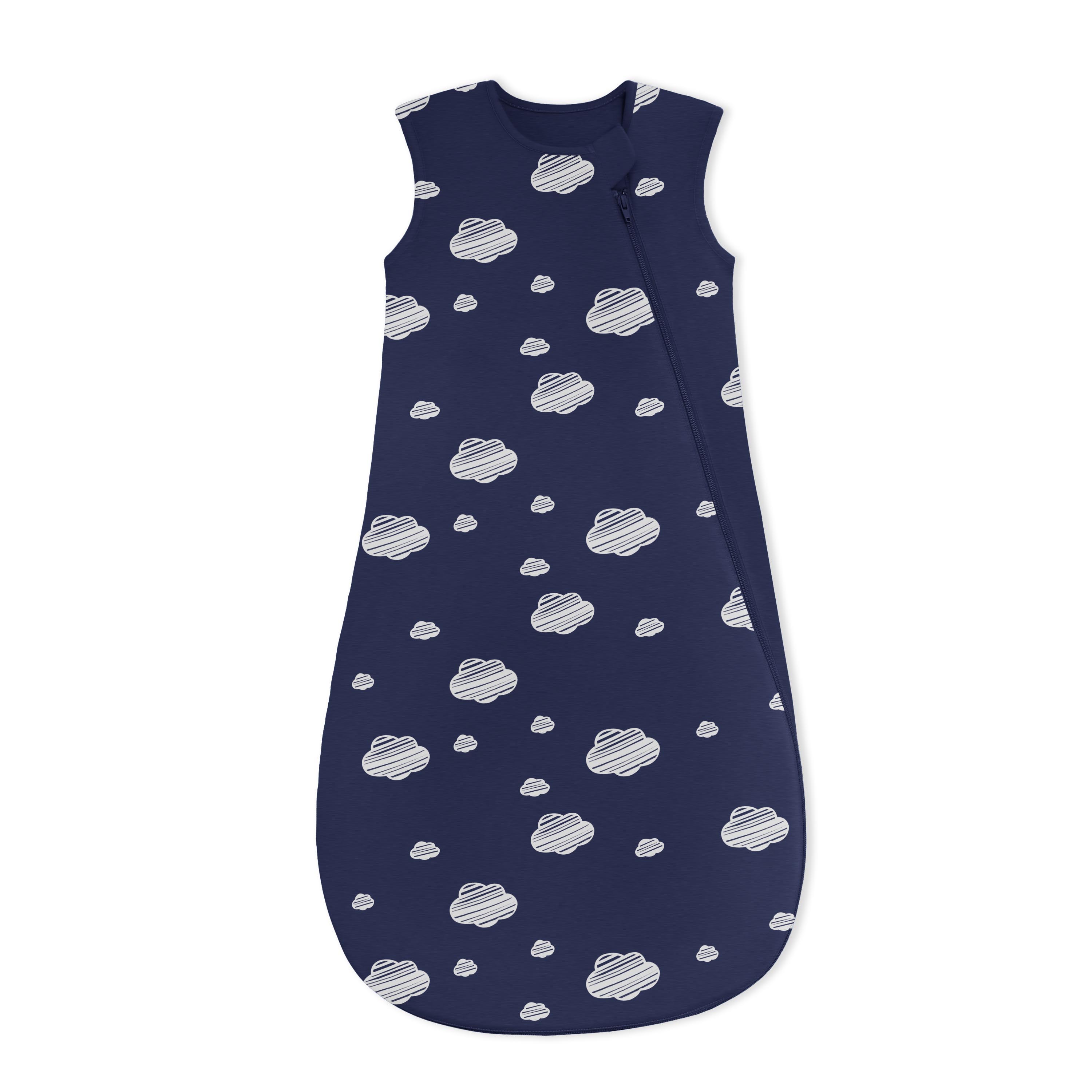 Organic Sleeveless Sleep Sack 0.5 TOG - Navy Sky