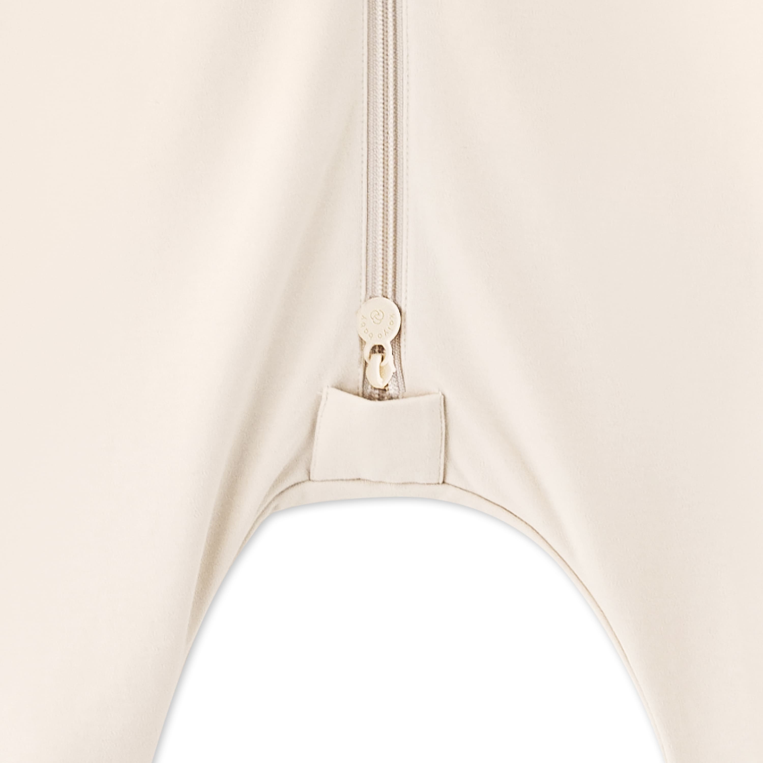 Organic Sleeveless Sleep Sack With Feet 0.5 TOG - Cream