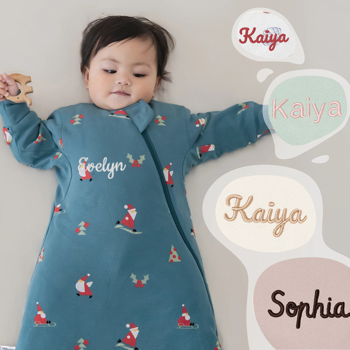 warm-long-sleeve-sleep-sack-2-5-tog-organic-cotton-camel-wool-skiing-santa-embroidery