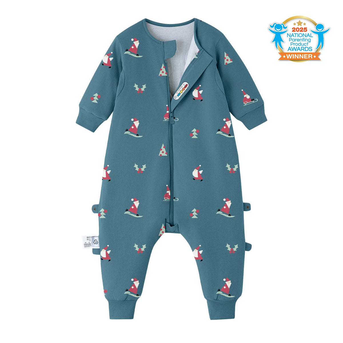 warm-long-sleeve-sleep-sack-walker-2-5-tog-organic-cotton-camel-wool-skiing-santa