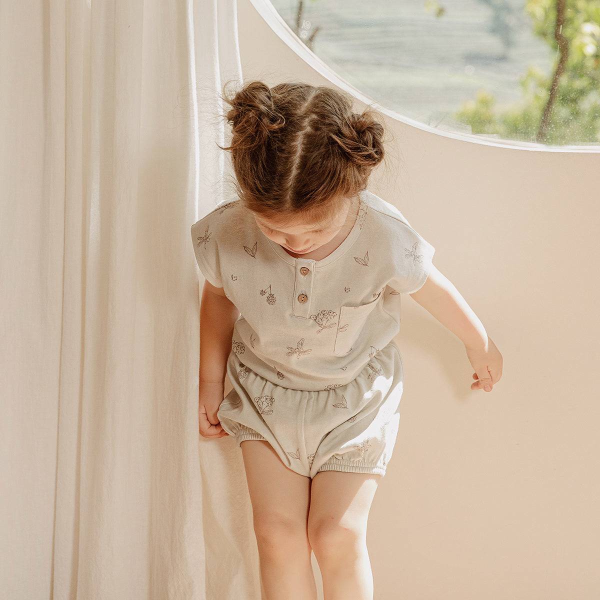 Kaiya Baby- Short Sleeves Baby Pajama Set - Bacca Mint